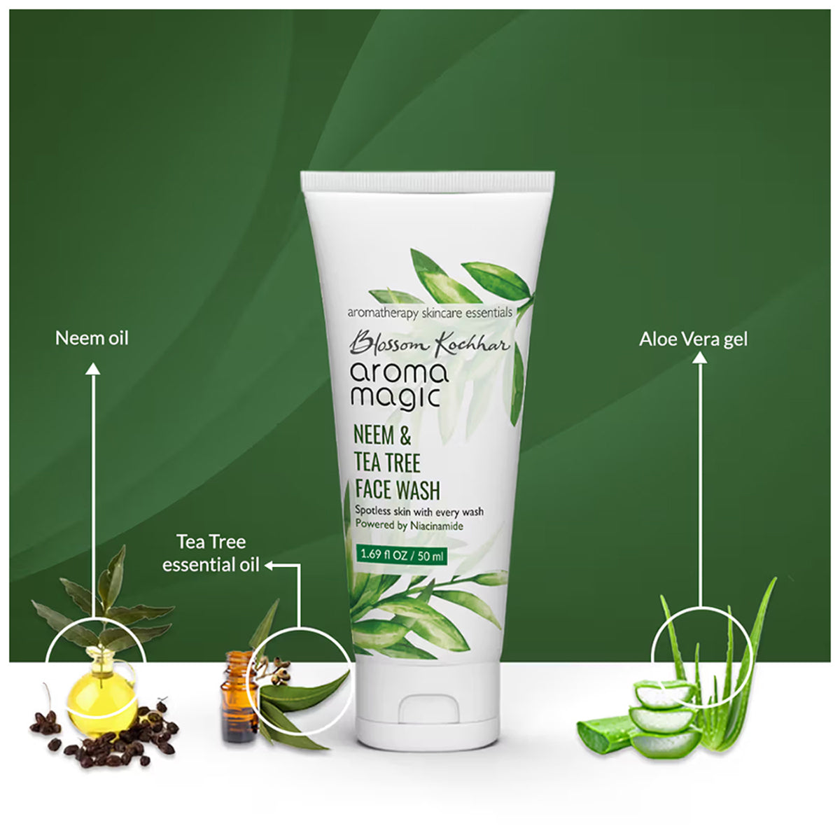 Blossom Kochar Aroma Magic Neem & Tea Tree Face Wash 100Ml
