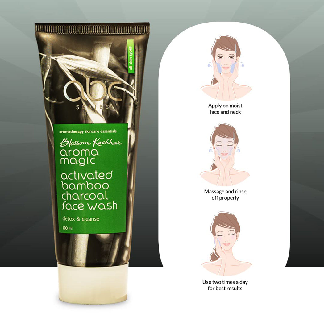 Blossom Kochar Aroma Magic Activated Bamboo Charcoal Face Wash 100Ml