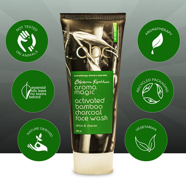 Blossom Kochar Aroma Magic Activated Bamboo Charcoal Face Wash 100Ml