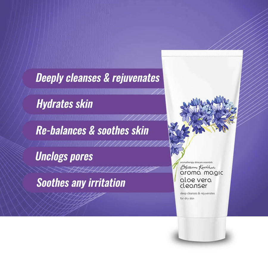 Blossom Kochar Aroma Magic Aloe Vera Cleanser Dry Skin 100G
