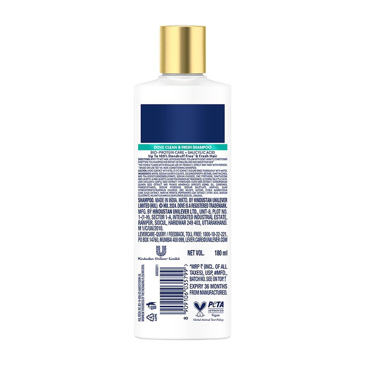 Dove Anti Dandruff Clean & Fresh Shampoo
