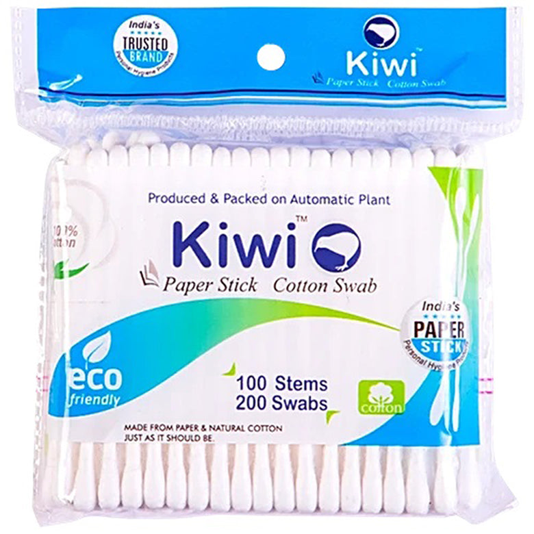 Kiwi Paper Stick Cotton Buds
