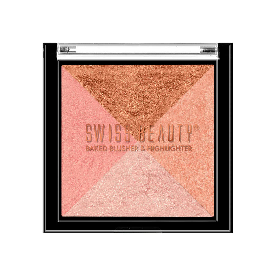 Swiss Beauty Baked Blusher & Highlighter 7G