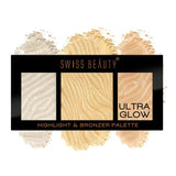 Swiss Beauty Highlight & Bronzer Palette 12G