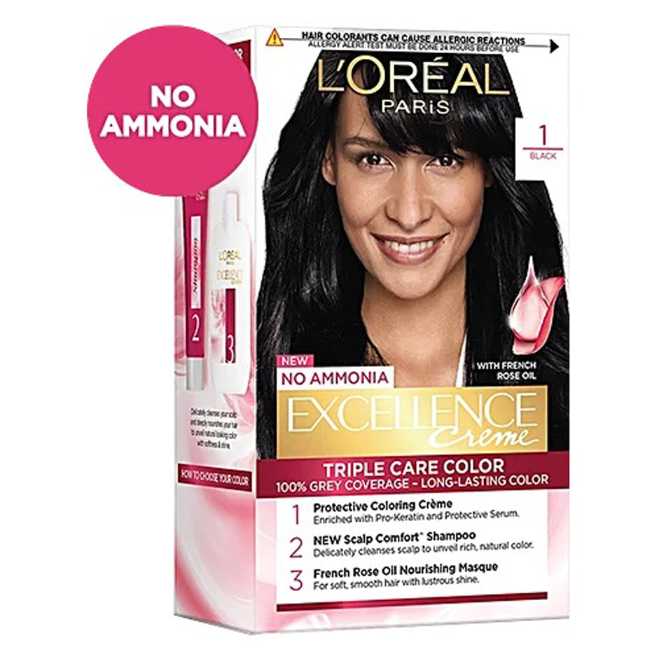 Loreal Paris Excellence Creme Triple Care Hair Color 25G+25Ml