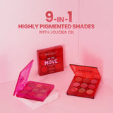 Swiss Beauty On The Move Lip Palette 9 Color 5G