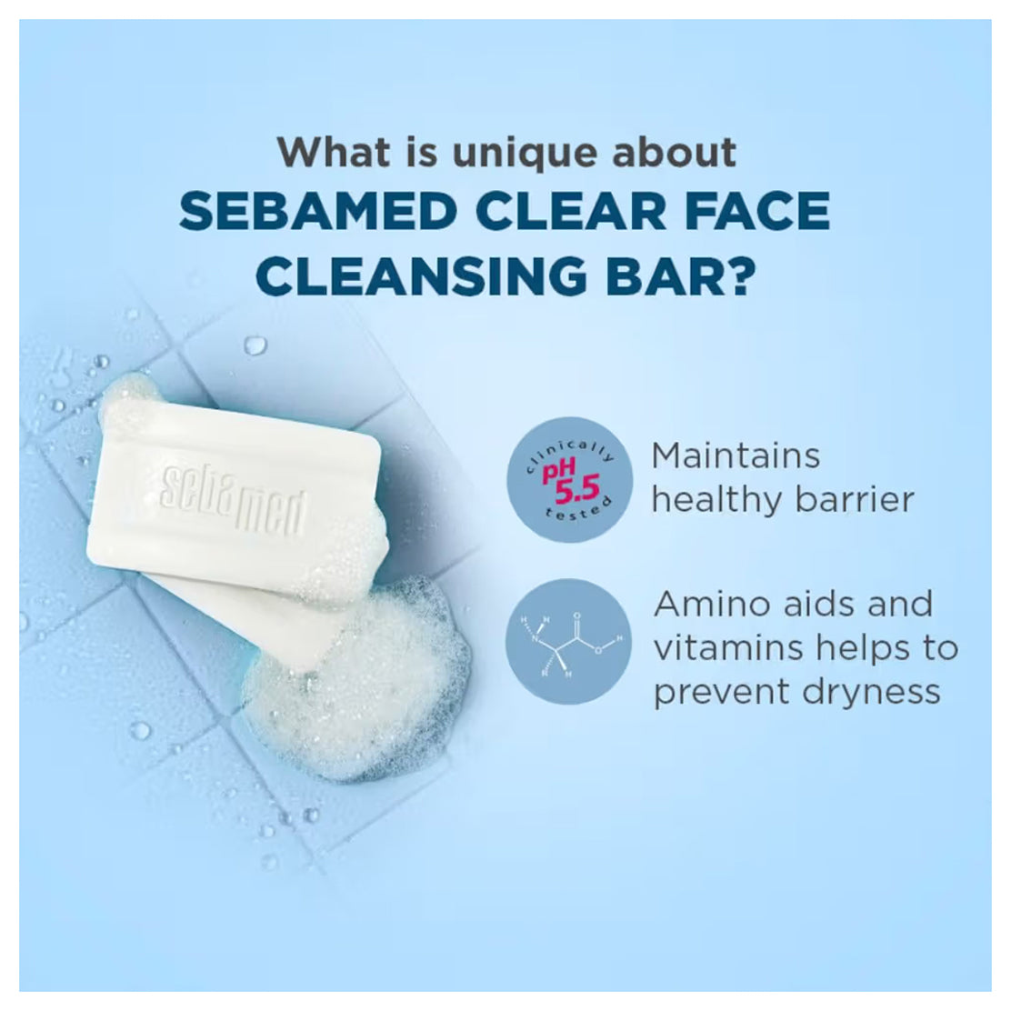 Sebamed Clear Face Cleansing Bar For impure And Oily Skin 100G