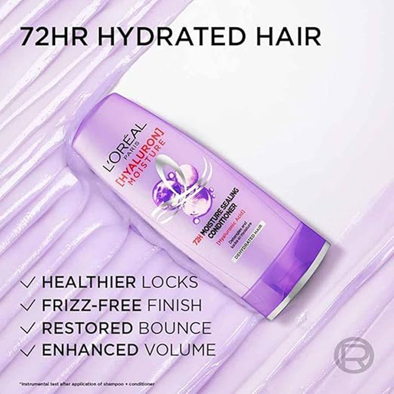 Loreal Paris Hyaluron Moisture Conditioner With Hyaluronic Acid For 72 Hr Hydrated Hair