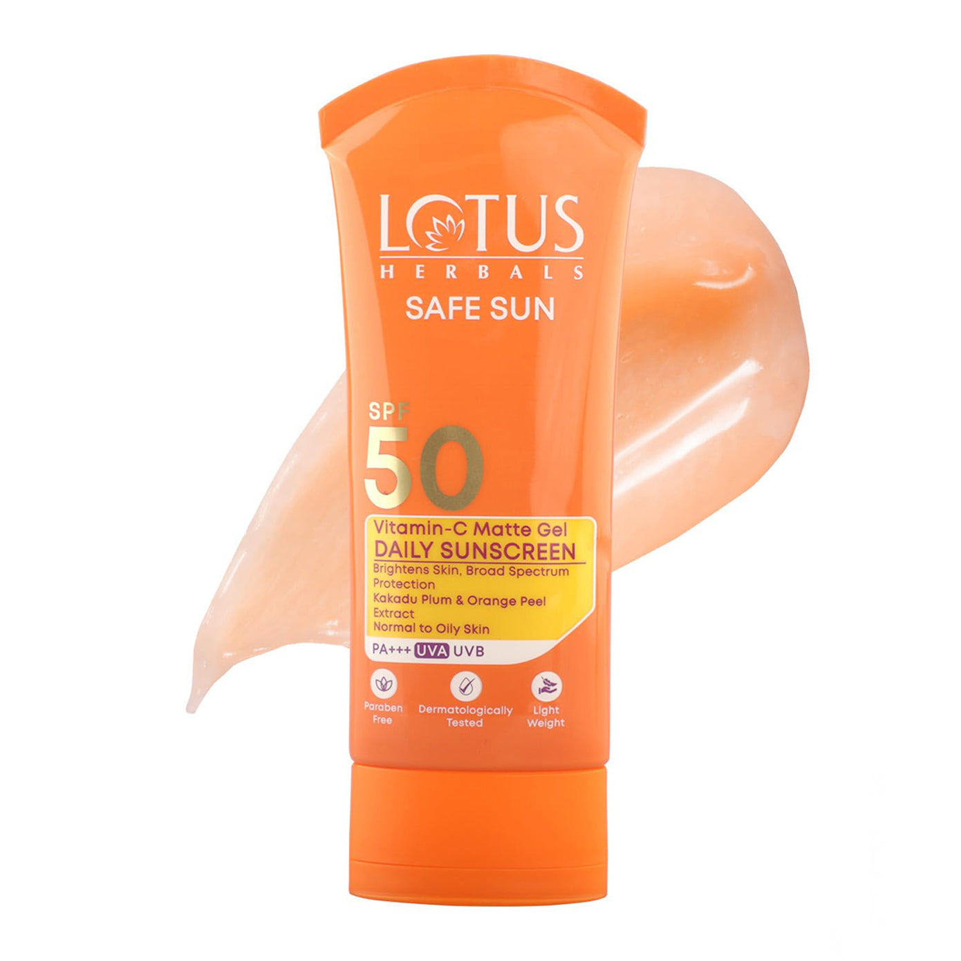 Lotus Herbals Safe Sun Vitamin C Matte Gel Daily Sunscreen Spf 50 Pa+++