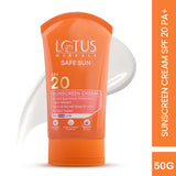 Lotus Safe Sunscreen Cream Pa+ Spf 20