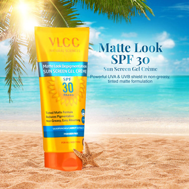 Vlcc Matte Look Depigmentation Sunscreen Spf 30 Pa+++ Gel Creme