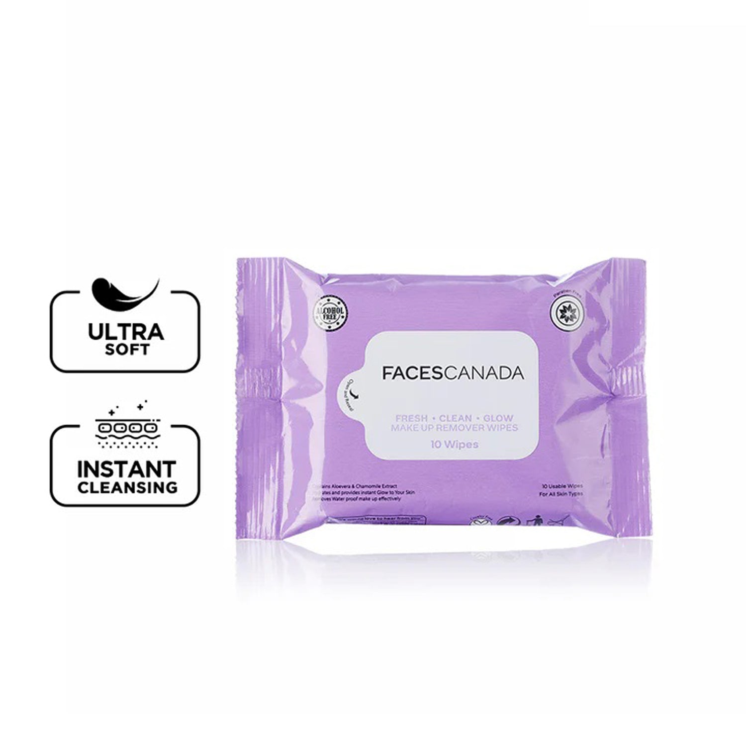 Faces Fresh Clean Glow Makeup Remover Wipes