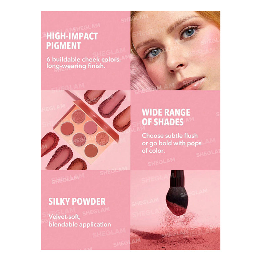 Sheglam Floral Flush Blush Palette 18G