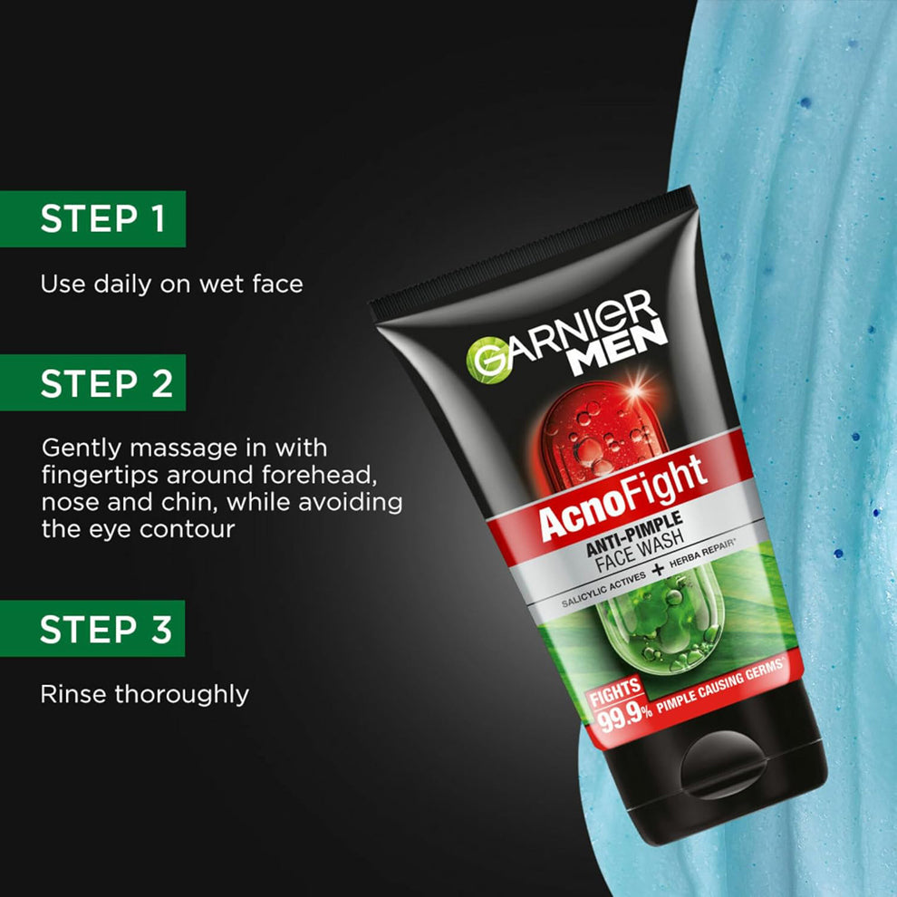 Garnier Men Acno Fight Anti-Pimple Face Wash 100G