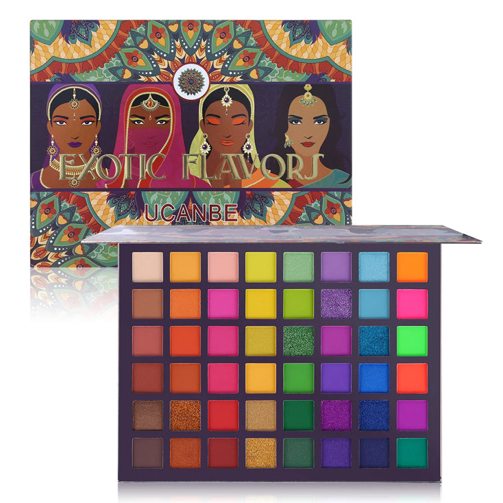 Ucanbe 48 Colors Exotic Flovors Eyeshadow Palette