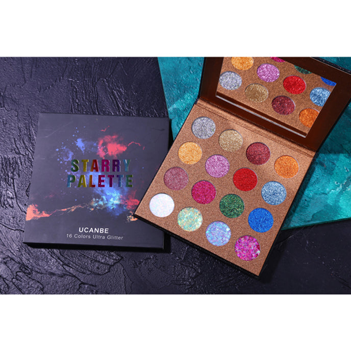 Ucanbe 16 Color Starry Eyeshadow Palette 16*1.5G