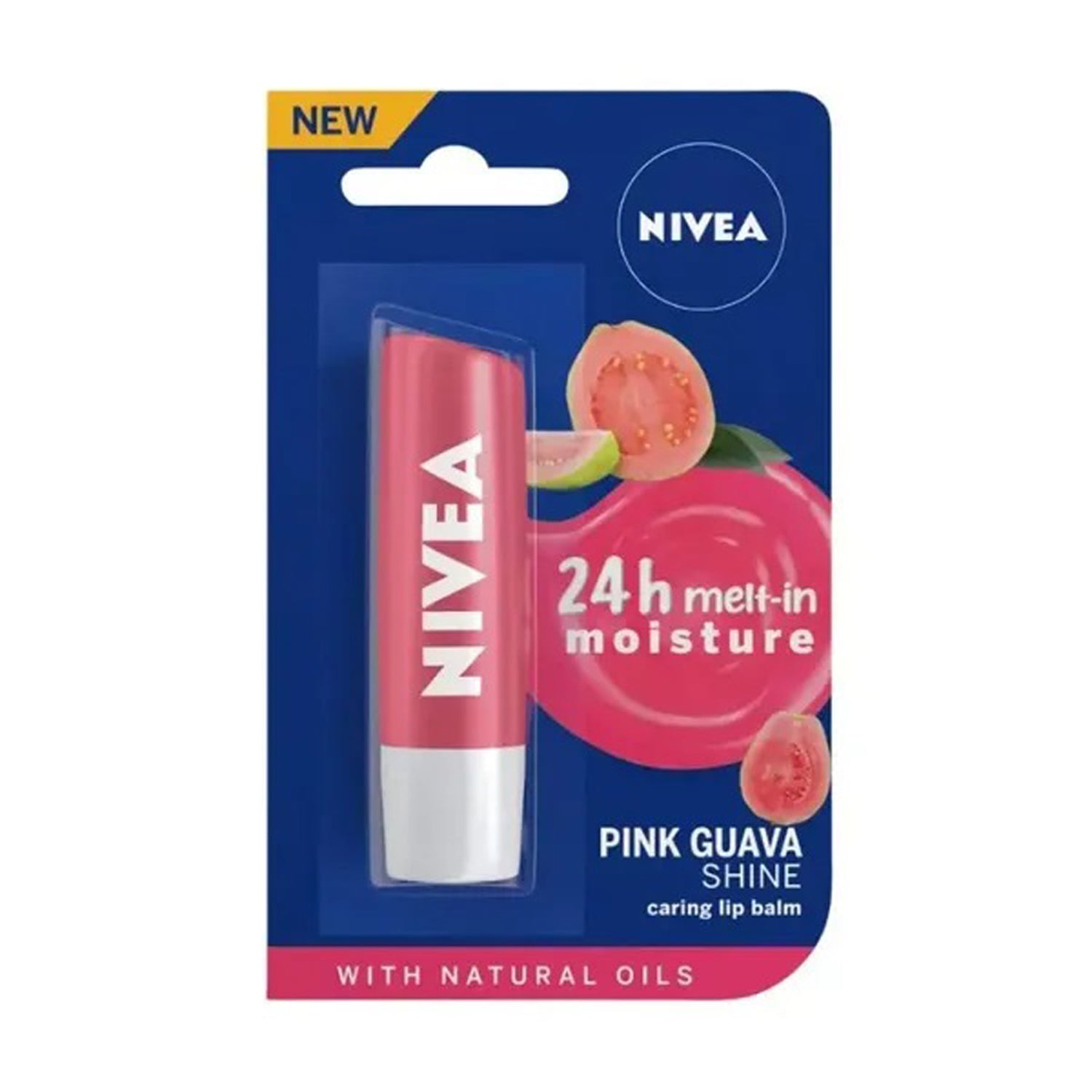 Nivea 24H Melt In Moisture Pink Guva Lip Balm