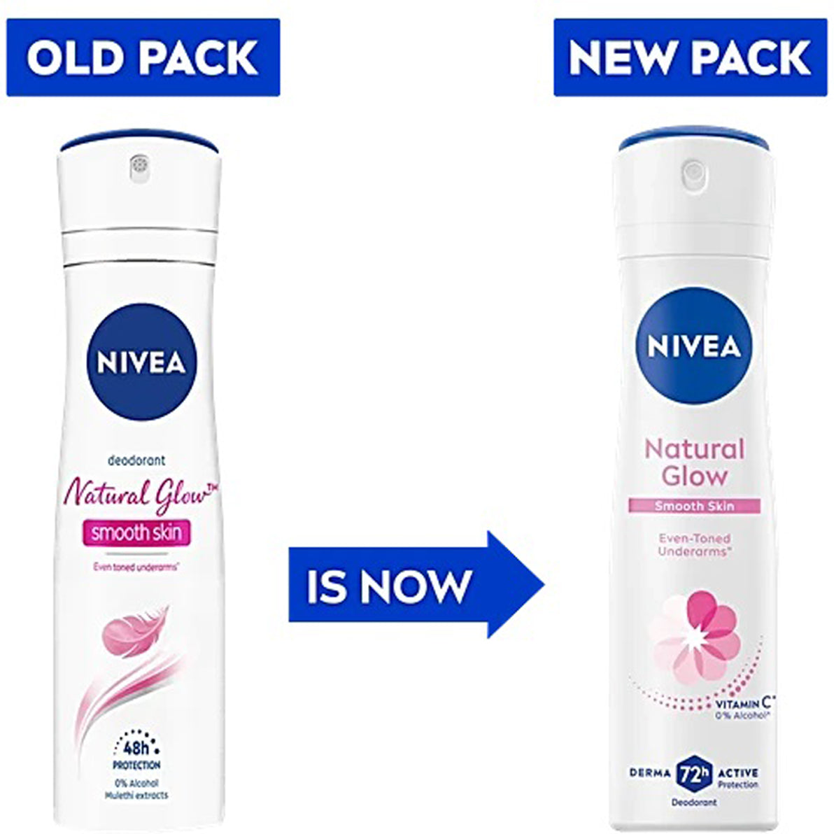 Nivea Deodorant Natural Glow Smooth Skin 150Ml