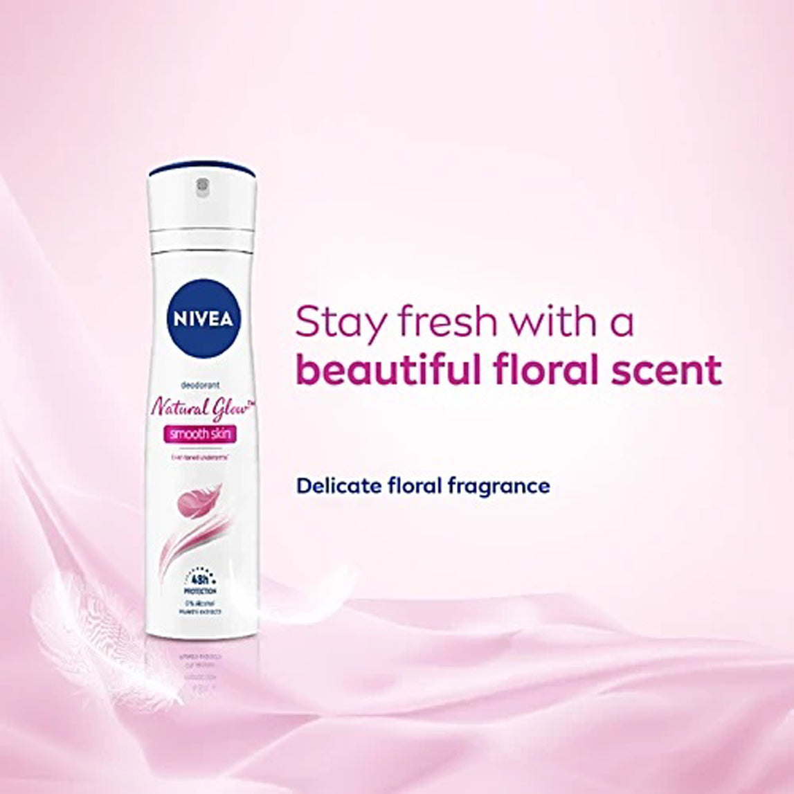 Nivea Deodorant Natural Glow Smooth Skin 150Ml