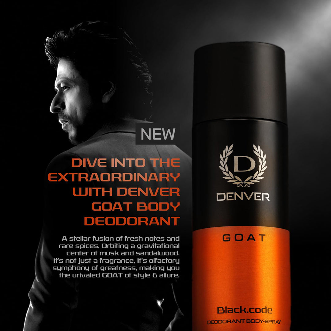 Denver Goat Black.Code Deodorant Body-Spray 150Ml