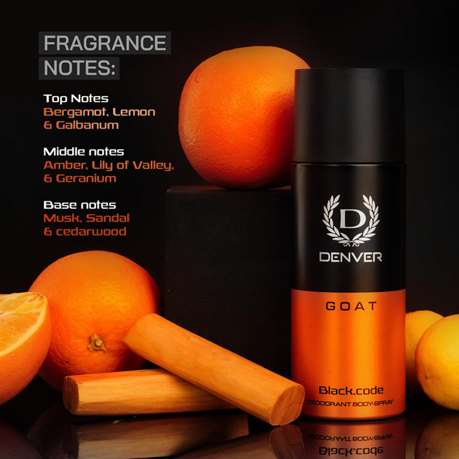 Denver Goat Black.Code Deodorant Body-Spray 150Ml