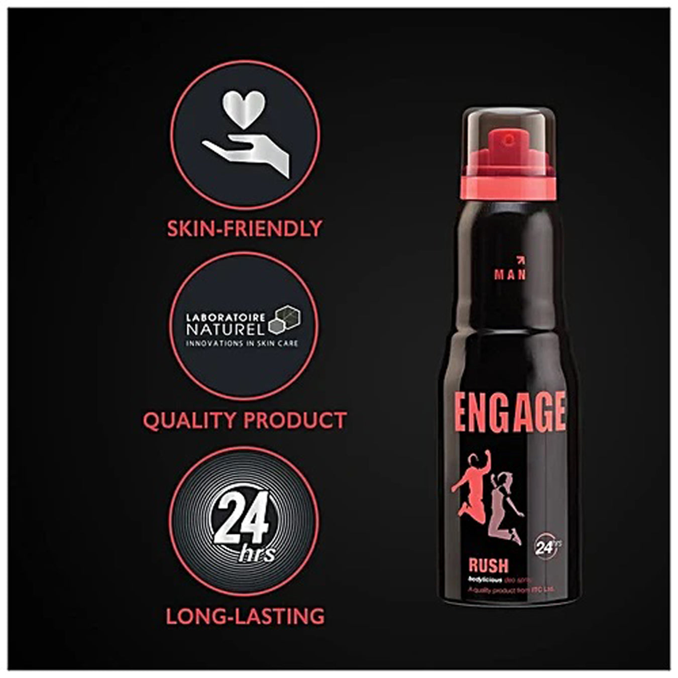 Engage Rush Bodylicious Deo Spray 150Ml
