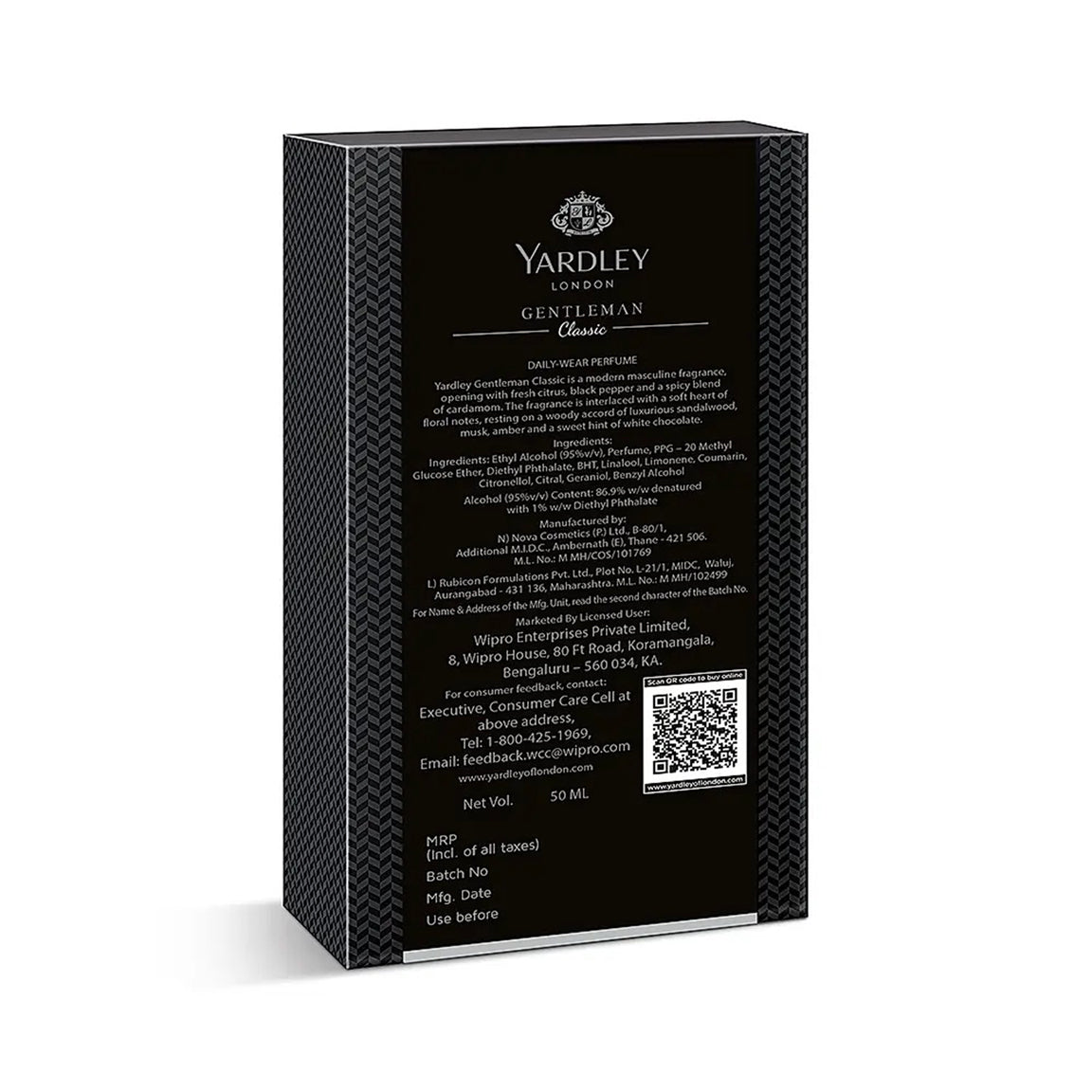 Yardley London Gentleman Classic Daily-Waer Perfume 50Ml