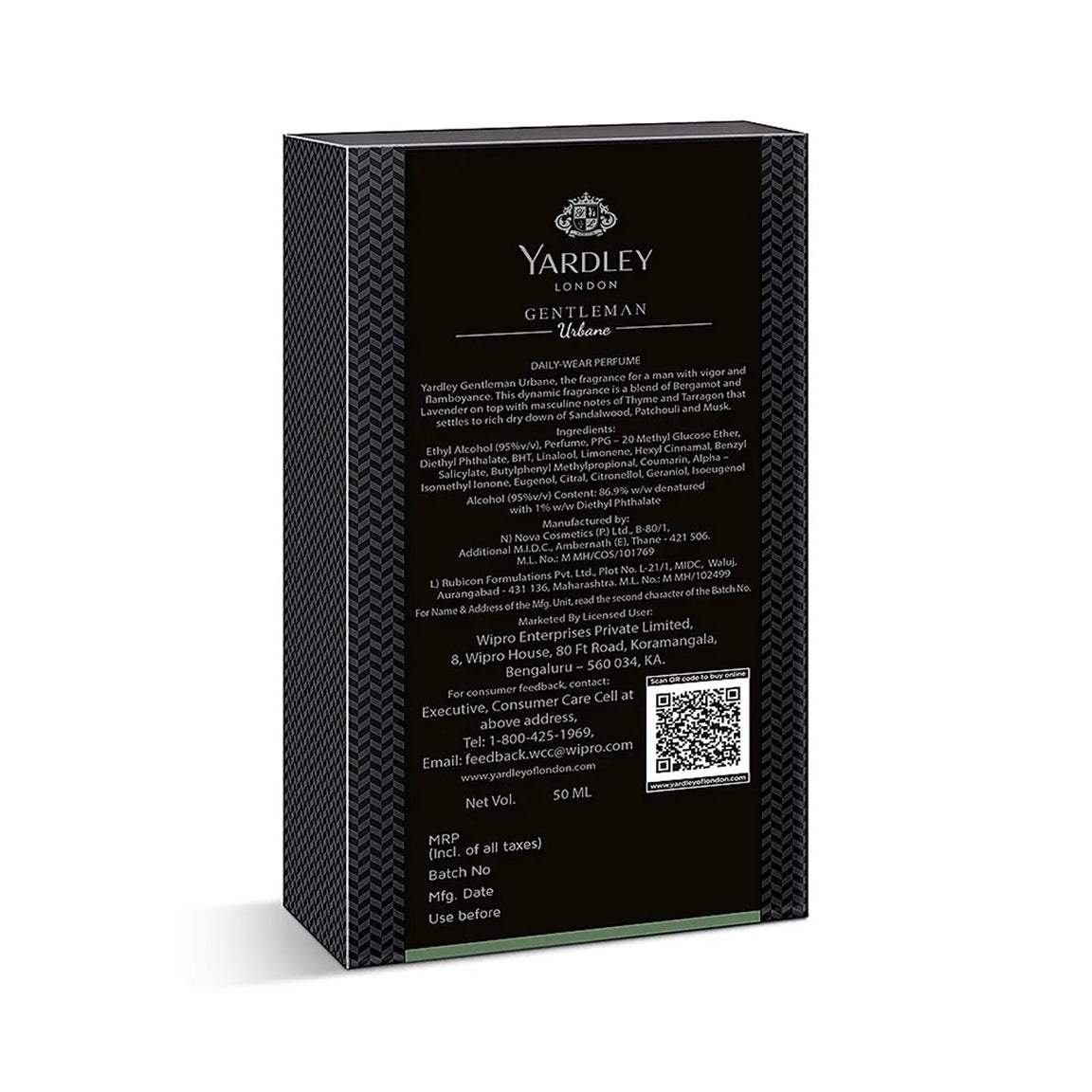 Yardley London Gentleman Urbane Daily-Waer Perfume 50Ml