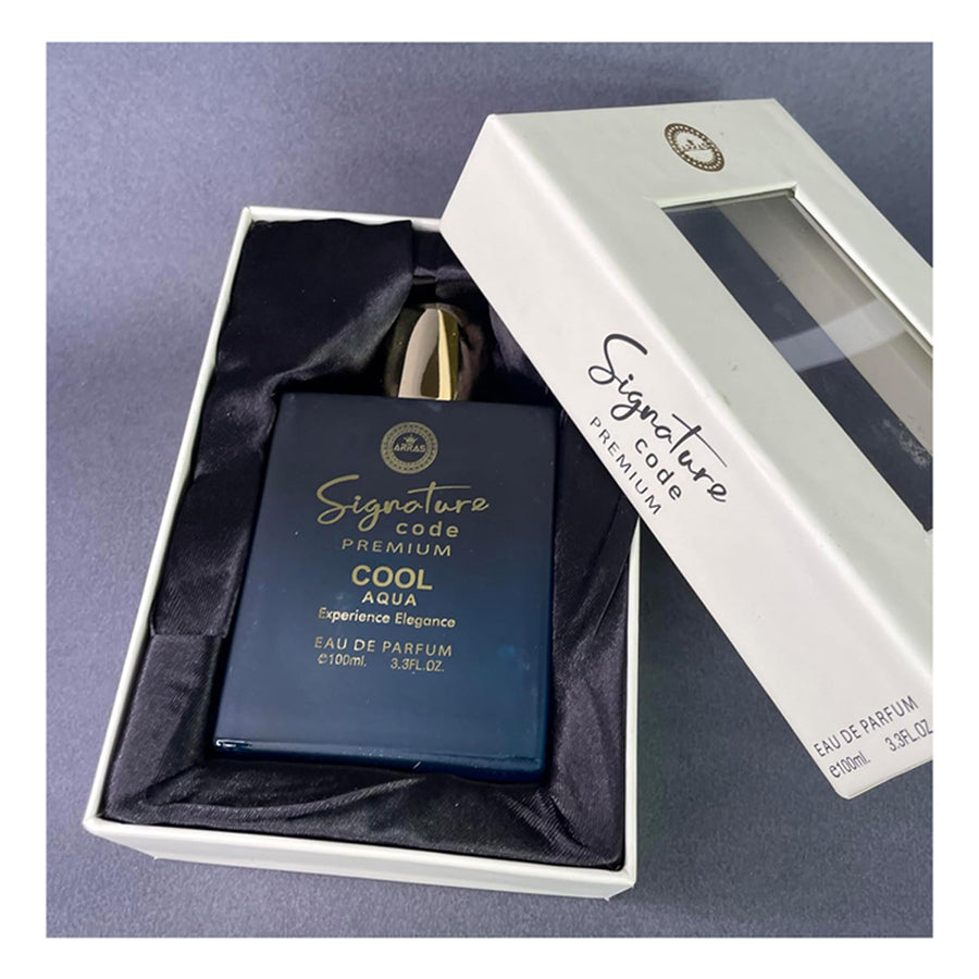 Arras Signature Code Premium Cool Aqua Eau De Parfum 100Ml