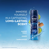 Nivea Men Fresh Powder Long Lasting Freshness Deodorant 150Ml