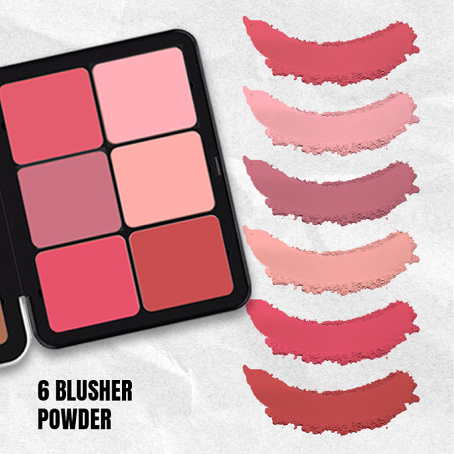 My Makeup Story 6 Contour Powder And 6 Blusher Powder 6*2G
