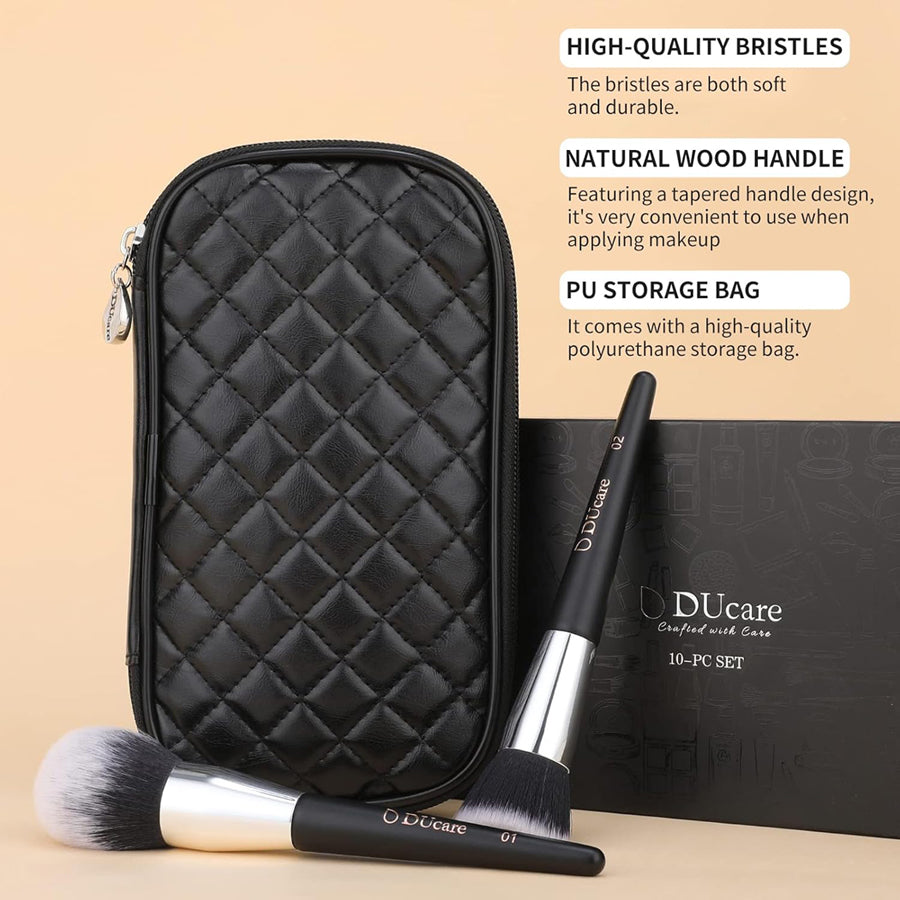 Ducare 10 Piece Makeup Brush Set