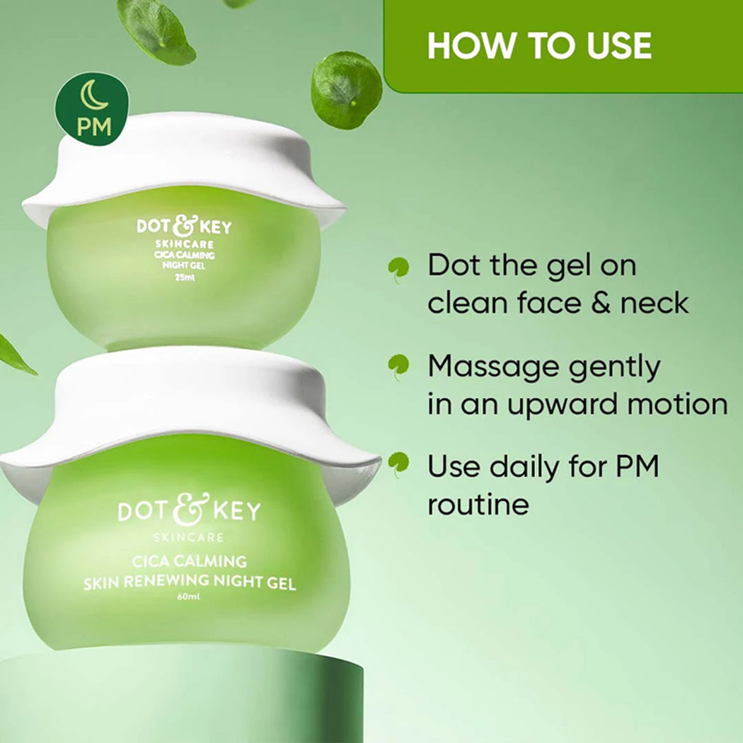 Dot & Key Cica & Niacinamide Night Gel For Oily & Acne Prone Skin