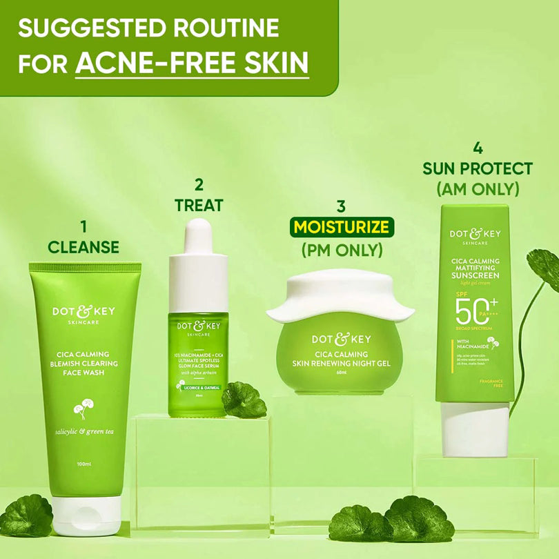 Dot & Key Cica & Niacinamide Night Gel For Oily & Acne Prone Skin