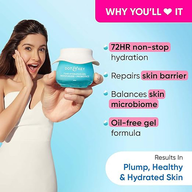 Dot Key 72Hr Hydrating Lightweight Gel Moisturizer