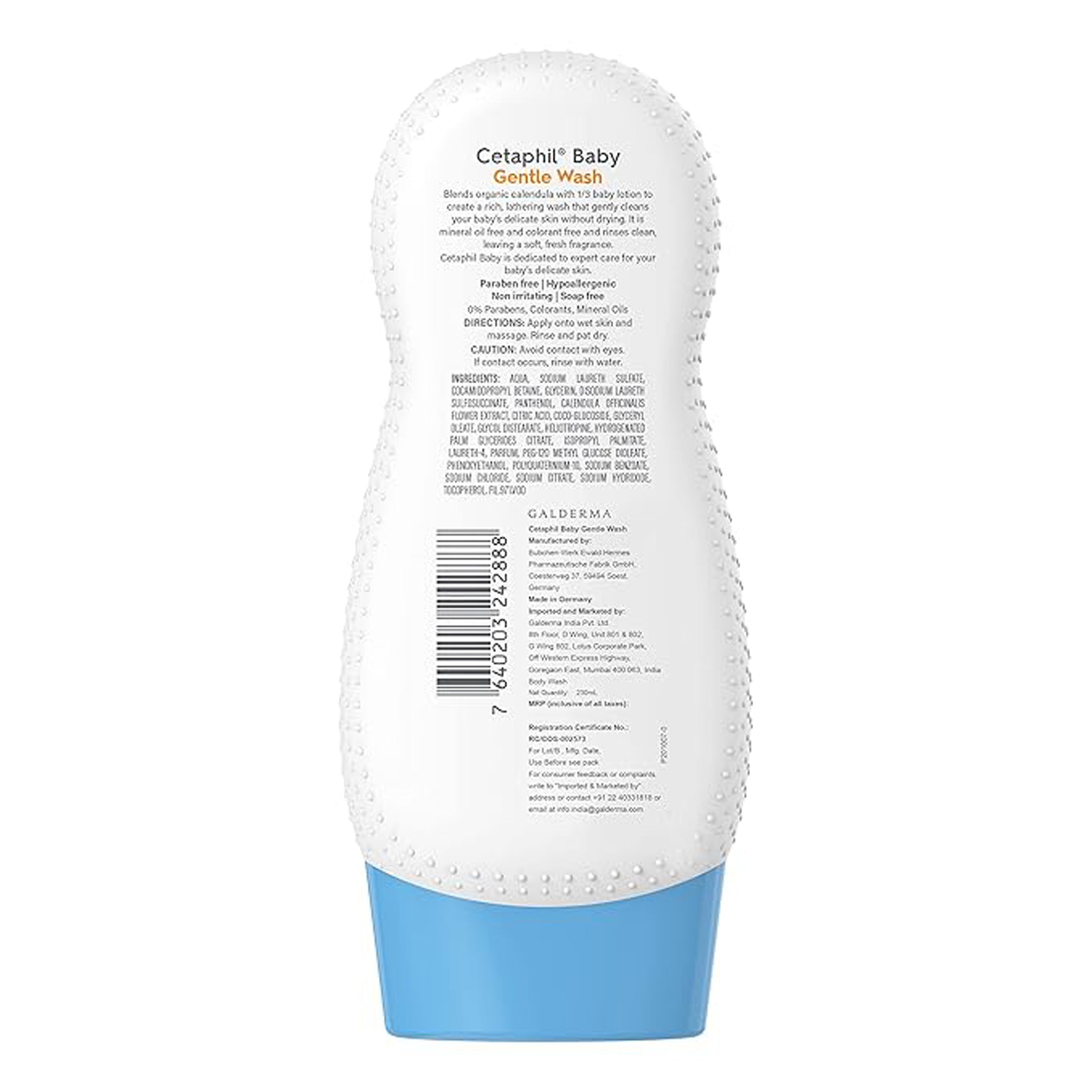 Cetaphil Baby Gentle Wash & Shampoo Organic Calendula 230Ml