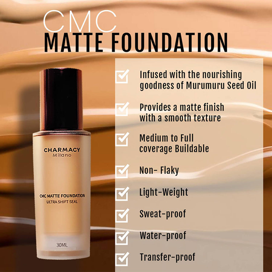 Charmacy Milano Matte Foundation 30Ml
