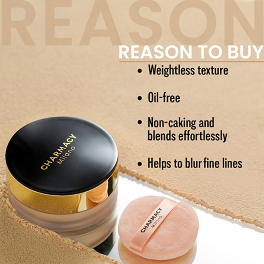 Charmacy Milano Set & Fix Loose Powder 16G