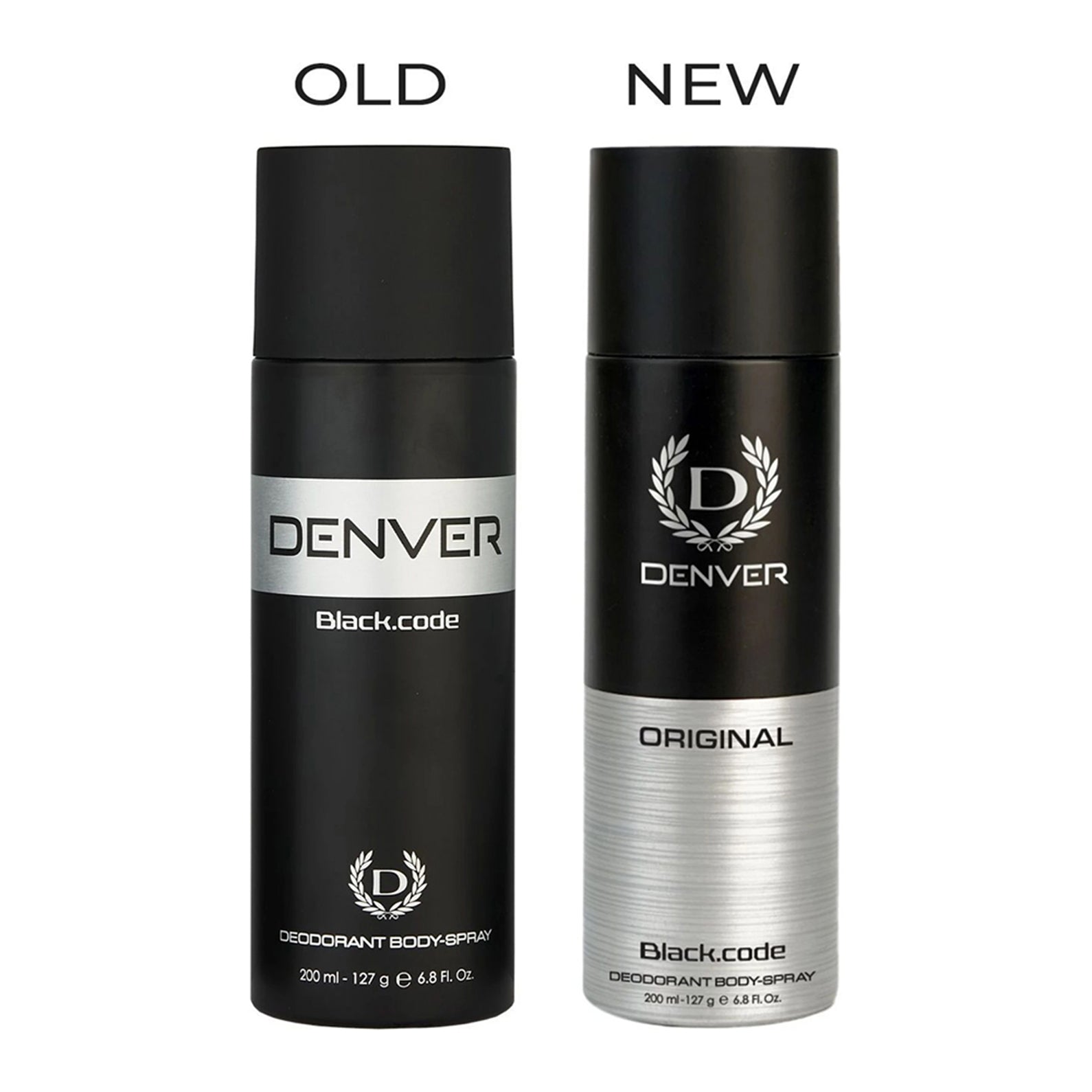 Denver Original Black Code Deodorant Body Spray 165 Ml For Men