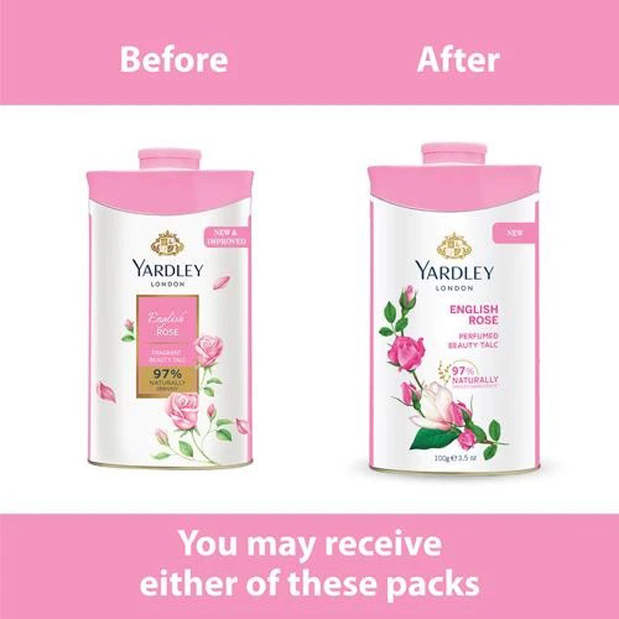 Yardley London English Rose Perfumed Talc