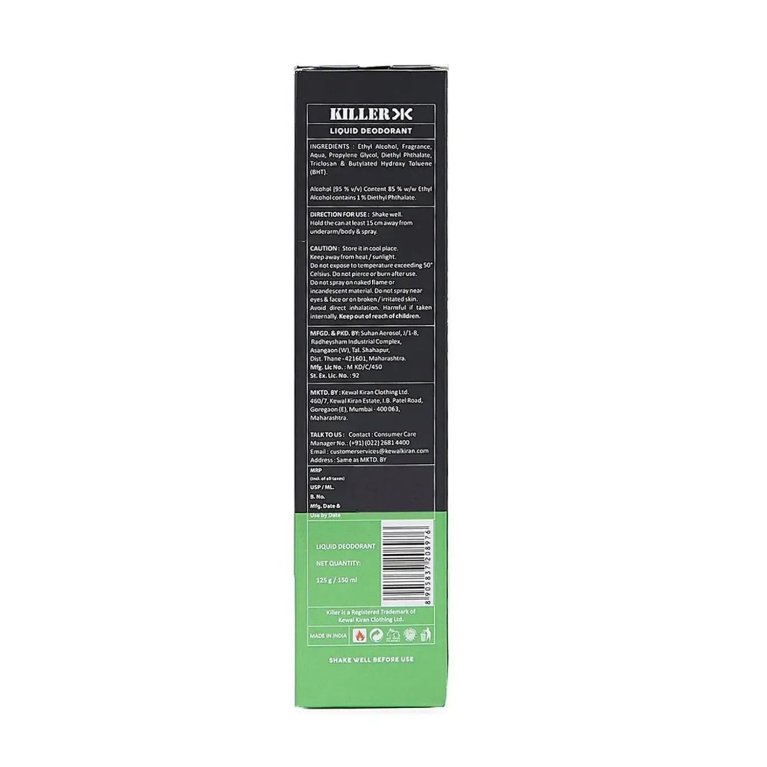 Killer Marine Liquid Deodorant 150Ml