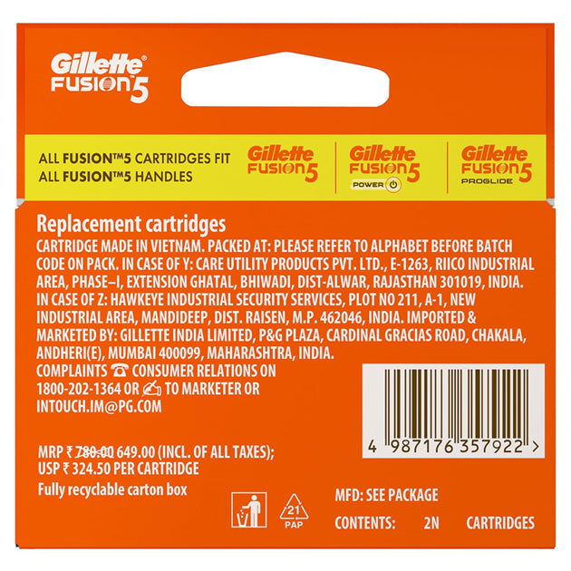 Gillette Fusion 5 Cartridges