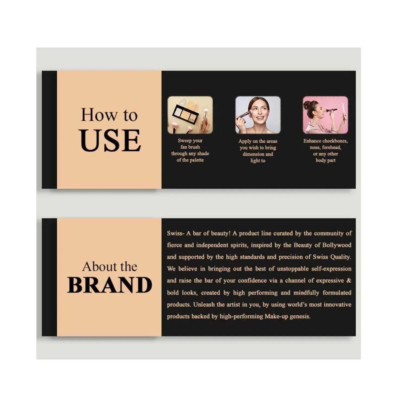 Swiss Beauty Highlighter & Bronzer Palette 12G
