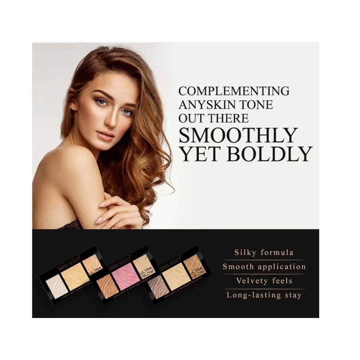 Swiss Beauty Highlighter & Bronzer Palette 12G