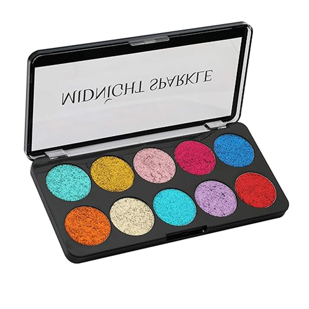 Swiss Beauty Glitter 10 Color Eyeshadow Palette 10G