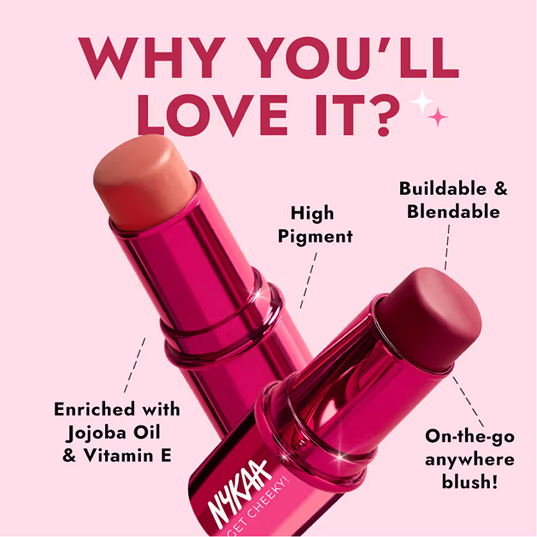 Nykaa Cosmetics Get Cheeky Blush Stick 7.5G