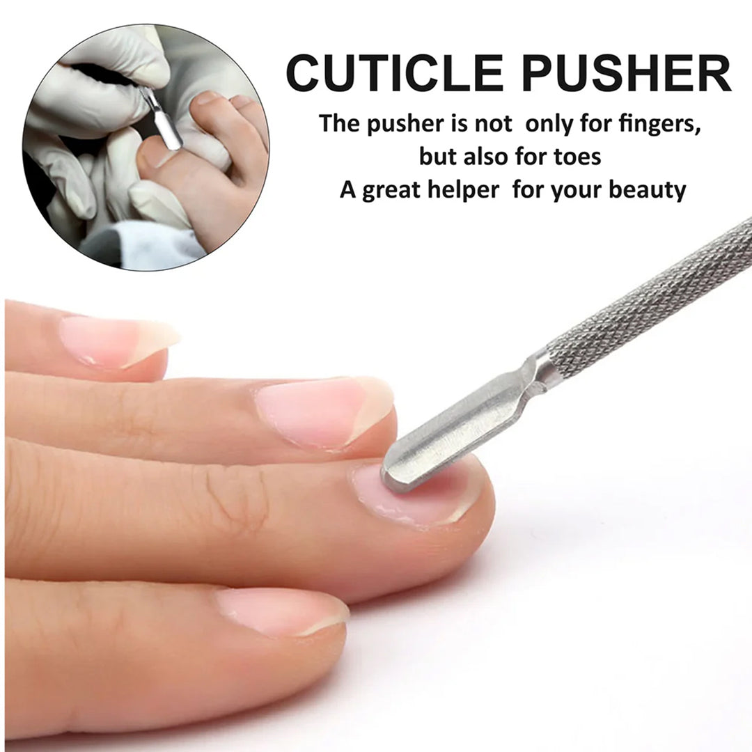 Shills Nail Art Cuticle Silver Pusher S-512