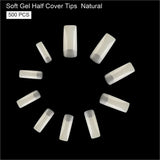 Shills Soft Gel Half Cover Tip-Pt13-Natural