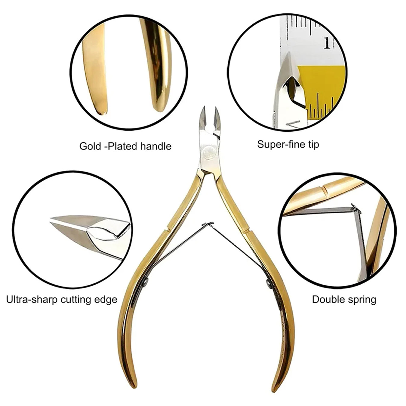 Shills Cuticle Cutter Gold Spn-2471C