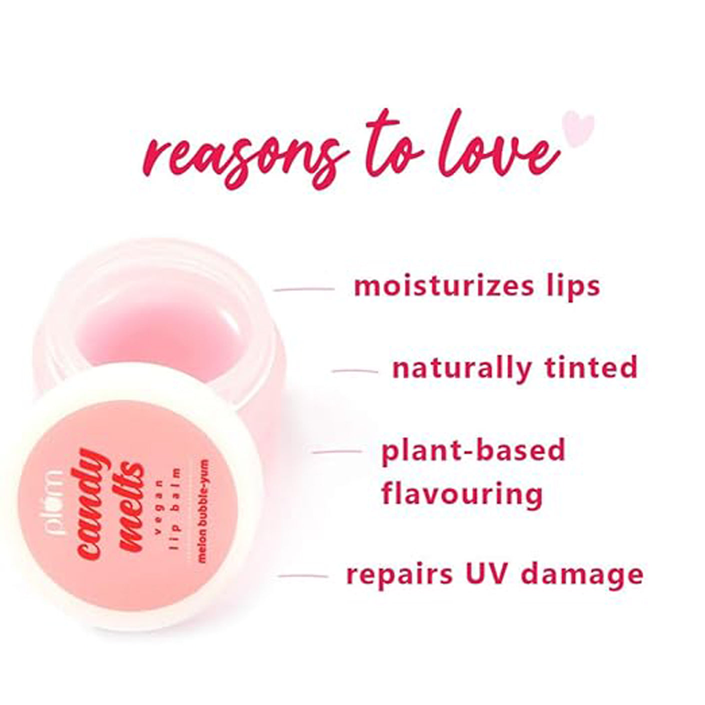 Plum Candy Melts Vegan Lip Balm 12G